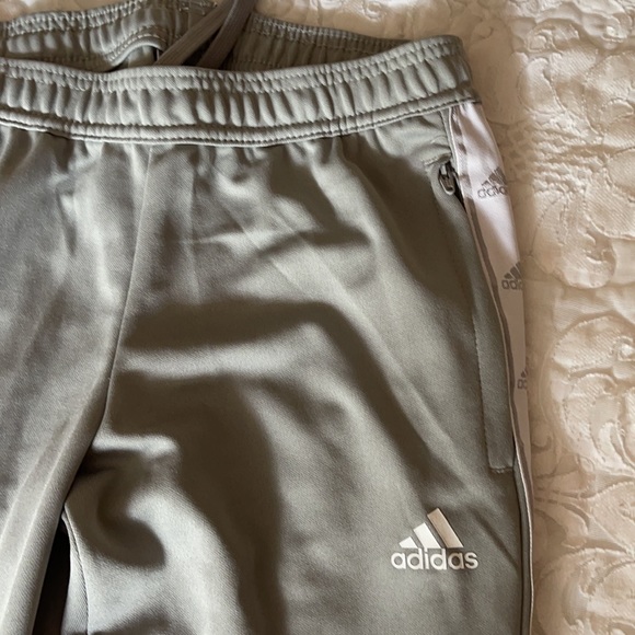 COPY - Adidas Grey Joggers with Zip Detail - Picture 2 of 7